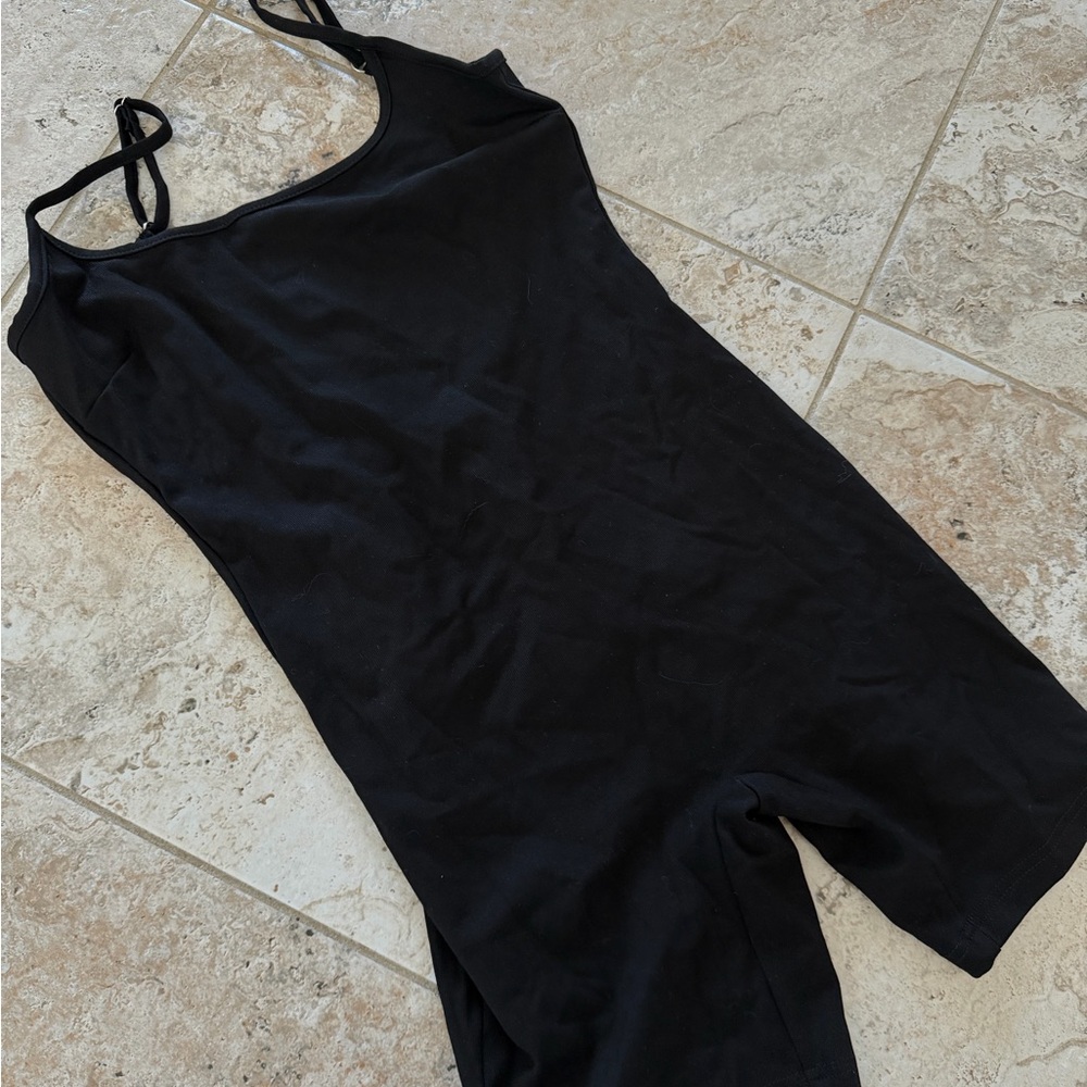 Black Athletic Romper
